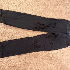 Aeropostale Men's Black Distressed Skinny Jeans